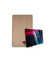 iPad Pro 12.9 inç (2022) Uyumlu Fuchsia İntelligent Tablet  Kılıfı (Rose Gold Altın)