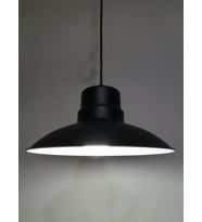 RİOLİGHT RETRO SİYAH İÇİ BEYAZ TEKLİ METAL SARKIT ÇAP: 30CM