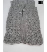 Alize Angora özel makina örgüsü yelek modelleri