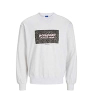 Jack & Jones Jorbushwick Erkek Sweat 12262850 (Beyaz)