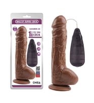 LilituShop 25,5 cm Gerçekçi Titreşimli Dildo Vibratör Penis