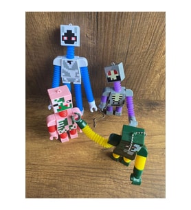 Minecraft Figürleri oyuncak minecraft kolları ayakları uzayan figürler ışıklı