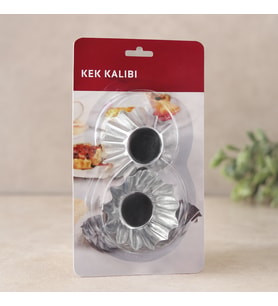 Orta Boy Metal Kek Kapsülü 6'lı