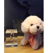 SEVİMLİ ATKILI KÖPEK ANAHTARLI 13 CM