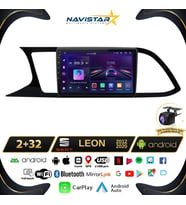 Seat Leon 2+64GB Kablosuz Carplay 2012-2020 Android 13 Navigasyon Multimedya Sistemi