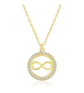 Harem Altın Gümüş Gold Minik Sonsuzluk Bayan Kolye