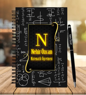 Matematik Öğretmenine Özel Defter Kalem Seti