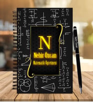 Matematik Öğretmenine Özel Defter Kalem Seti