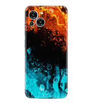 Reeder S23 Max Pro Kılıf Silikon Desen Özel Seri Orange Blue Color 1665