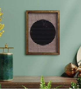 BK Home Modern Art Tasarımlı Doğal Masif Ahşap Çerçeveli Tablo-3