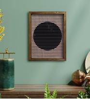 BK Home Modern Art Tasarımlı Doğal Masif Ahşap Çerçeveli Tablo-3