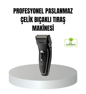 Profesyonel Şarjlı Saç Sakal Tıraş Makinesi – Çelik Bıçaklı, Ayarlanabilir Başlıklı, Kablosuz