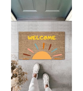 Güneşli Welcome Dekoratif Iç Ve Dış Kapı Önü Paspası 70x45 Cm