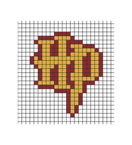 Pixel Art Defter 1 Adet Özel Tasarım A4 Boyutu 21*29 Cm Telli Kareli Büyük Boy Defter