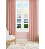 Hope Fell 4 Desenli Süet Oturma Odası Salon Fon Perde Baskılı Ekstrafor Büzgü 2 Kanat PRD-1057