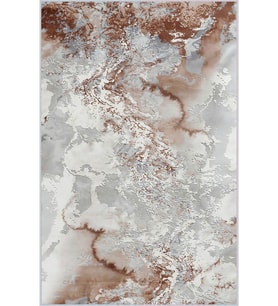 Eliana Home Baskılı, Yıkanabilir Kaymaz Taban Salon Halısı LNA0346 100x150 cm (Kahverengi)