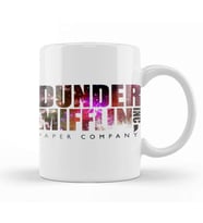 The Office Dunder Mifflin Logo Galactic Edition Kupa Bardak Porselen