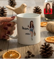 Kişiye Özel Karikatürlü İkon Kupa Bardak Doğum Günü Hediyesi