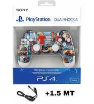 Playstation DualShock 4 Uyumlu V2 Yenilenmiş Ps4 Oyun Kolu Pc + Ps4 ( 1.5MT ŞARJ KABLOSU)