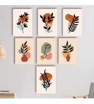 Minimalist Çoklu Soyut Tablo Seti Modern Sanat Bohem Tablolar
