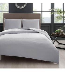 Pamuklu Ranforce Tek Kişilik 160x220 Nevresim Yorgan Kılıfı - Gri