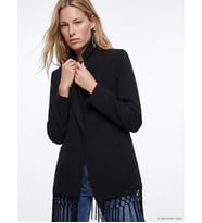 LCW Vision Siyah Püsküllü Kadın Blazer Ceket