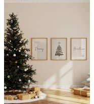 Çerçevesiz Poster Yeni Yıla Merhaba 3'lü (Çok Renkli)