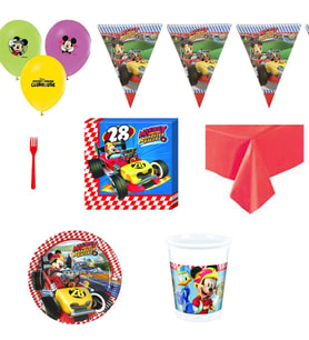Mickey Roadster  8 Kişilik Doğum Günü Süsleri Parti Malzemeleri-