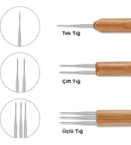 Rasta Tığı Çift Taraflı / 0.50mm