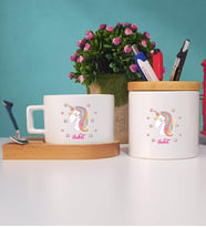 Unicorn Kupa Bardak Kısa ve Kalemlik