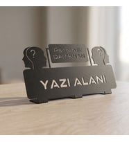 Kişiye Özel Terapist Metal Masaüstü İsimlik Psikiyatrist PDR Mezuniyet Terfi Hediyelik