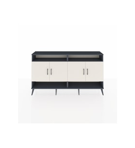 Arges Konsol 6 Raflı 4 Kapaklı 176x30x99 Antrasit-Aytaşı/Antrasit