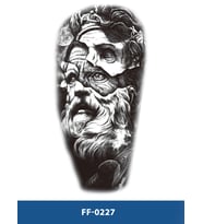 FF-227 ORTA BOY ZEUS DESEN GEÇİCİ DÖVME-TATTO
