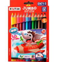 Fatih Kuru Boya Karton Kutu Jumbo Tam Boy 12 Lİ 33412 (Karışık)