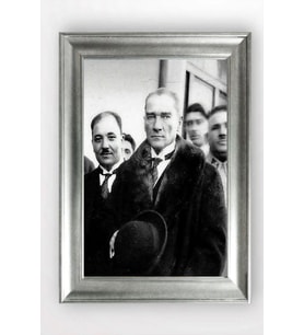 Gümüş Çerçeveli Atatürk Tablo a807