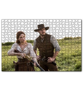 Cakapuzzle Magnificent Seven Chris Prat Haley Puzzle Yapboz MDF (Ahşap) (120 Parça)