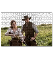 Cakapuzzle Magnificent Seven Chris Prat Haley Puzzle Yapboz MDF (Ahşap) (120 Parça)
