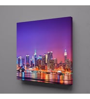 RENGARENK ŞEHİR KANVAS TABLO 40x40cm (Karışık)