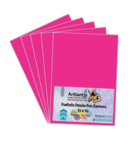 Fon Kartonu Fosforlu Pembe 35x50 5 Adet Artlantis Fosforlu Fon Kartonu Pembe 35*50 5 Adet (Neon Pembe)