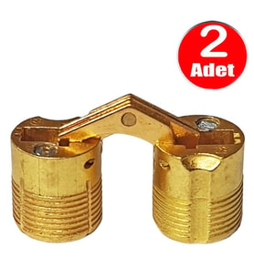 Aletçantam Gizli Masa Menteşesi 14mm Metal Kırma Katlanır Menteşe - 2 Adet
