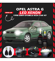 Opel Astra G 1998-2009 Kısa Far Uyumlu Şimşek Etkili Led Xenon Light Series H7