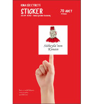 Kişiye Özel Kına Gelin Hamamı Süs Etiketi Beyaz Sticker 70 Adet