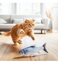 Runaway Şarjlı Sensörlü Hareketli Balık Kedi Oyuncağı