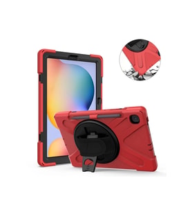Newface Samsung Galaxy P610 Tab S6 Lite 10.4 Kılıf Amazing Tablet Kapak - Kırmızı