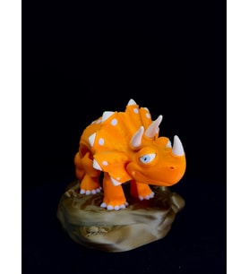 Minikbahcem Flexi Hareketli Oyuncak Triceratops Dinosaur
