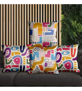eJOYA Modern Tasarımlı 4'lü Yastık İçi Ve Kırlent Kılıfı 45cm 113698