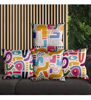 eJOYA Modern Tasarımlı 4'lü Yastık İçi Ve Kırlent Kılıfı 45cm 113698
