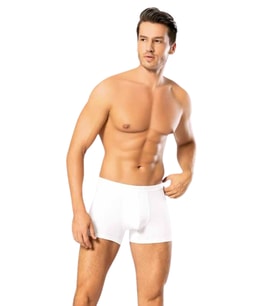 Looksense Erkek Dude İnce Bel Lastikli Likralı Boxer 1200 (Beyaz)