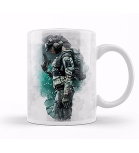 Rainbow Six Siege Ela Kupa Bardak Porselen