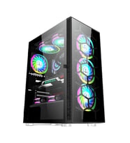 SNT ZEN 211-YG C6 Mid Tower Atx Gaming 4 x Argb Fanlar ve Kontroller Dahil Masaüstü Bilgisayar Kasası (POWER YOK)